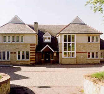 Example of slating on new house, Wolsingham, County Durham